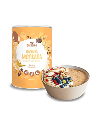 OATSOME® Banana Montana | Smoothie Bowl Mit Banane & Kakaonibs | 100% Natürlich, Vegan & Ohne Zuckerzusatz + Zusatzstoffe | Einfache Zubereitung | Frühstück | Superfoods | Gefriertrocknung | 400g