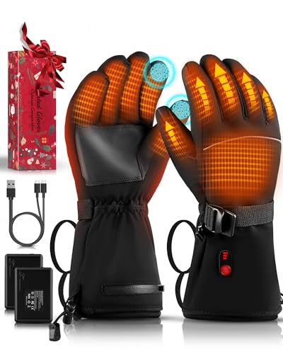 Heated Ski Gloves with 5000mAh Battery