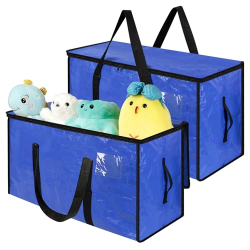 Romon Aufbewahrungstasche, 2 Stück 72L Extra große Plastiktasche mit...