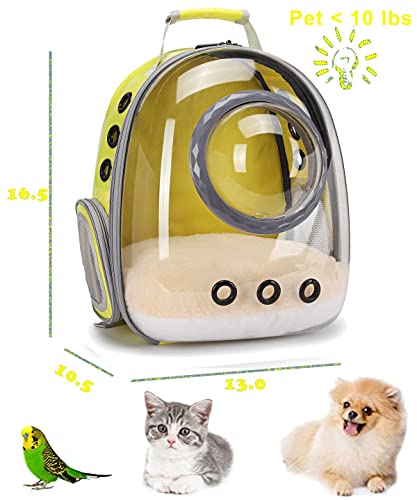ORIZZP Mochila de Transporte para Gatos, Mochila de Bolhas para Gatos, Gatinhos, Filhotes E Coelhos