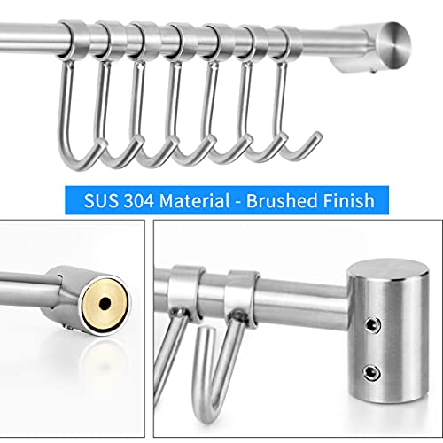 Audmore 15.6 Inch Wall Mounted Pots And Pans Hanging Rack thumb #2