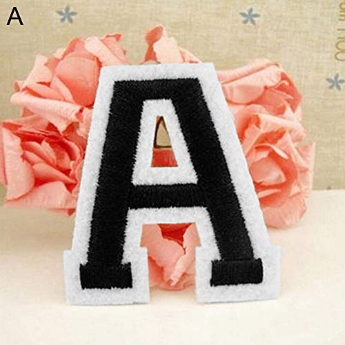 Parche bordado con letras del alfabeto inglés A-Z para coser y planchar Cover