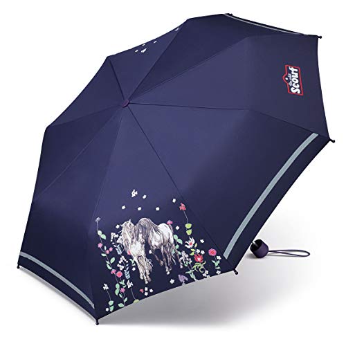 Scout Flower Horses Kinder Mädchen Schultaschenschirm Regenschirm...