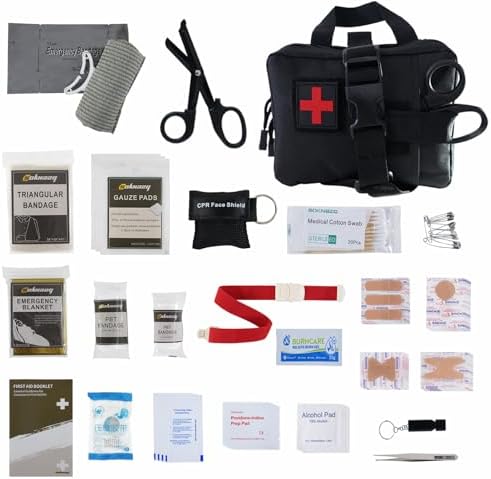 IFAK Trauma Kit, EMT Pouch Molle Ifak Pouch, 4 Inch Israeli Banda...