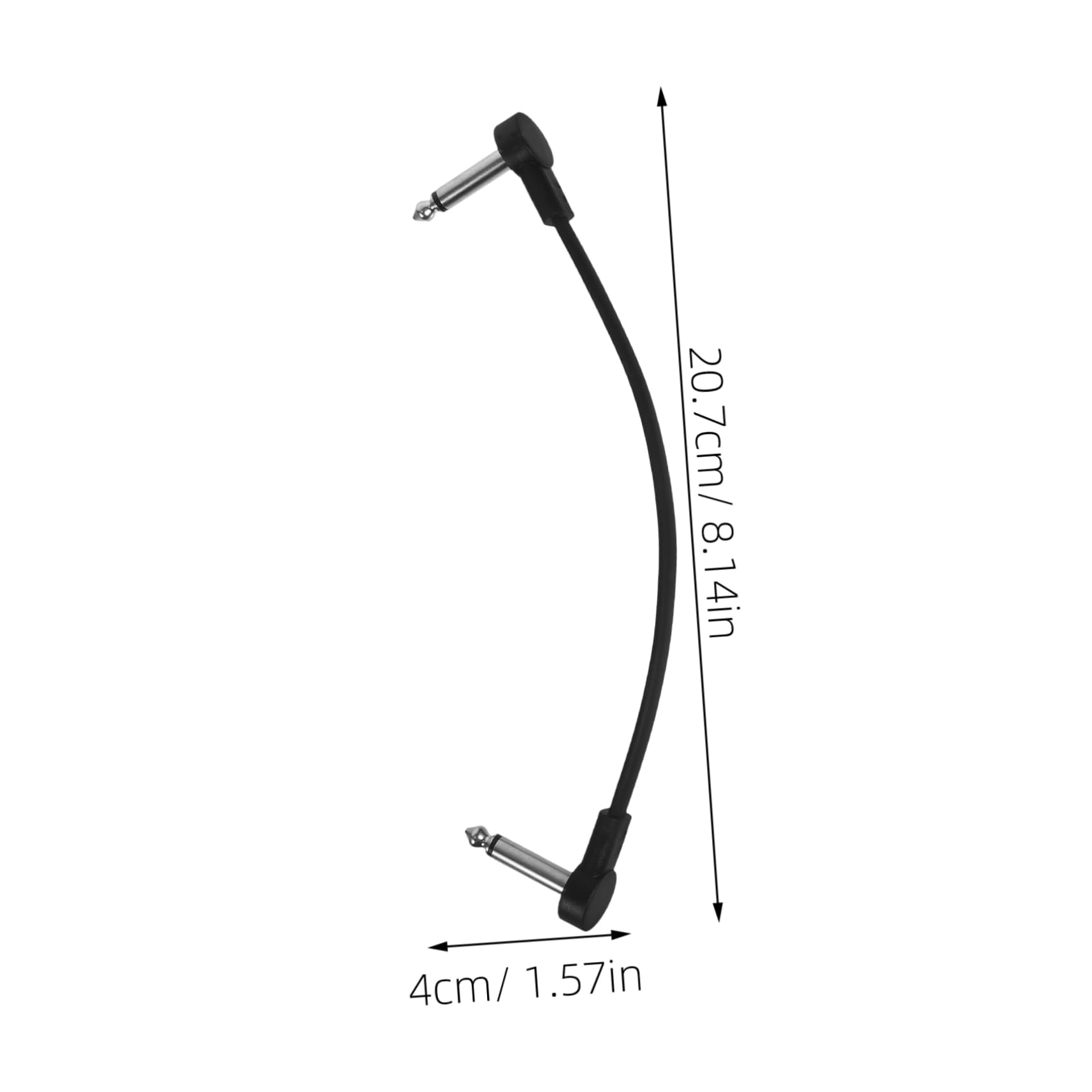 YARNOW 3 Series Alambre De Guitarra Guitars Con Aislado Enroscado Cables Dirigir Cable De Instrumento De Guitarra Cable De Guitarra Electrica Cobre De Negro 6 Piezas*3
