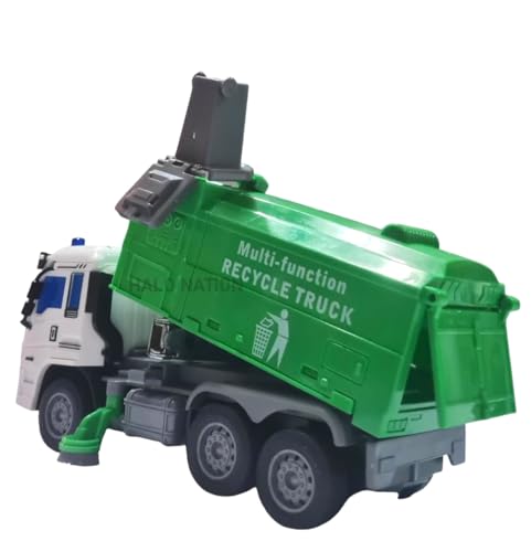 Image of HALO NATION Remote Control Dump Truck with 27MHz 4 Channel Remote RC Garbage Truck City Sanitation Dumper Truck Toy with Rechargable Battery