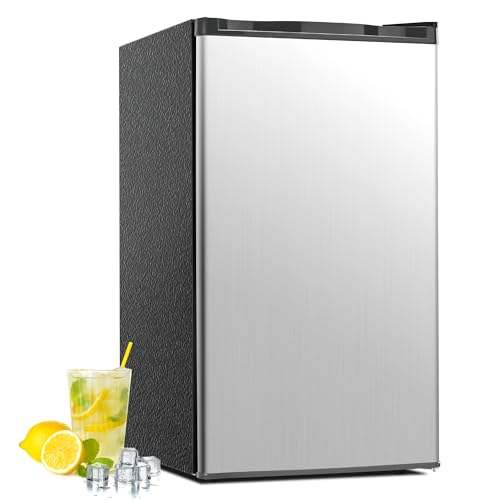 Image of Feelfunn 3.2 Cu.Ft Mini Fridge with Freezer - Silver