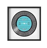 Personalized Record Print Personalized Vinyl Record Song Lyrics Frame Our Song Custom Song Lyrics Framed Print Anniversary Song for Him Valentines Day Gift