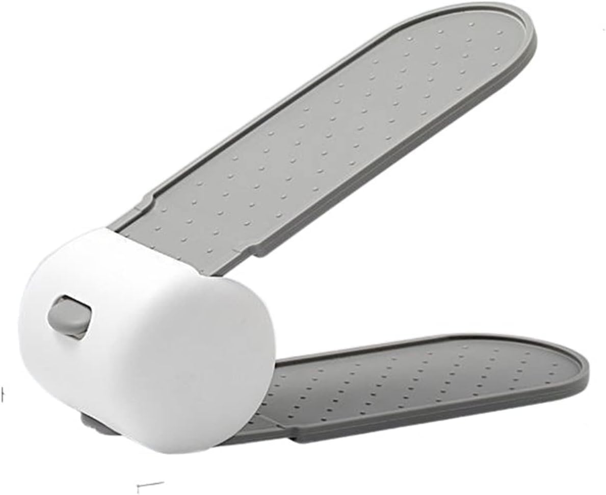 Shoe Slots, 10pcs Shoe Holder New Rack Organizer Adjustable Storage Stand Shelf Space Saving(Blue)