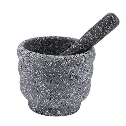 5 in 1 Spice and Medicine Grinding Tool Marble Bowl for Garlic Medicine Easy to Clean