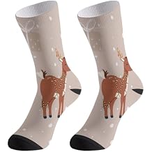 Cute Penguin Pattern Wide Calf Socks For Women Fall Wrestling Cute Grippy Sock Funny Funky Stockings