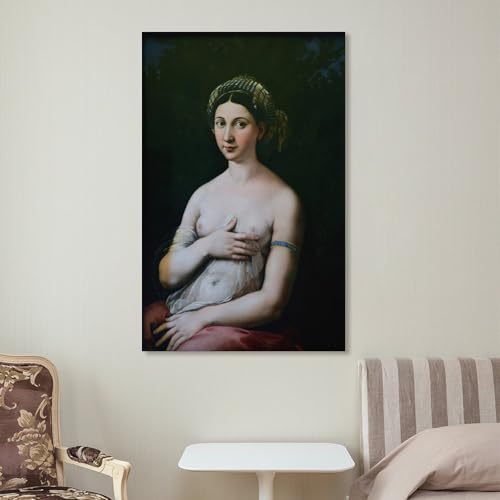 Impression toile Raphaël portrait jeune femme - Art classique pour chambre - 6
