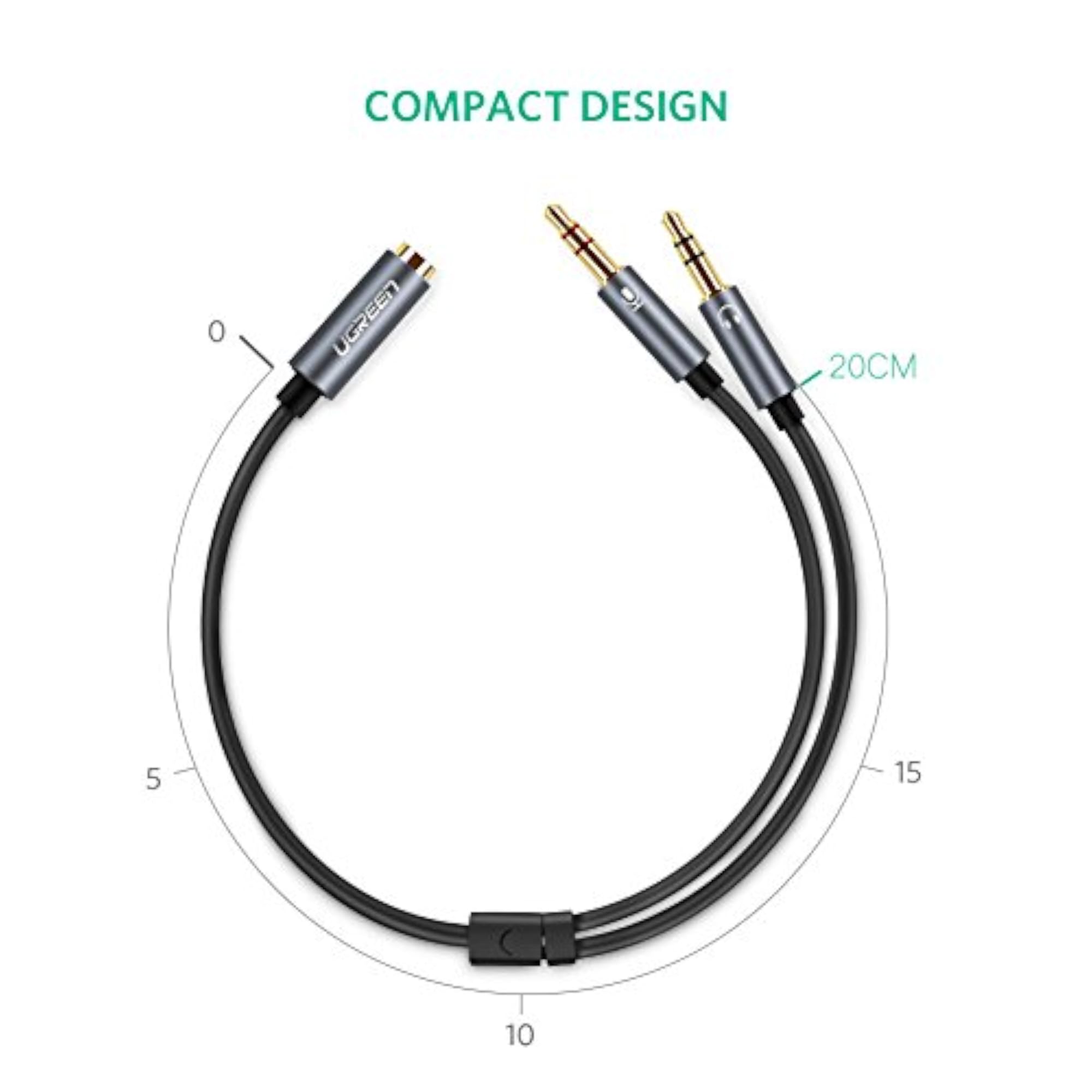 Headphone Splitter for Computer 3.5mm