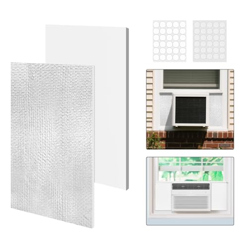Window Air Conditioner Insulated Foam Panels Air Conditioner Window Seal Kit Winter Summer Foam Block Prevent Cold/hot Air Leakage.