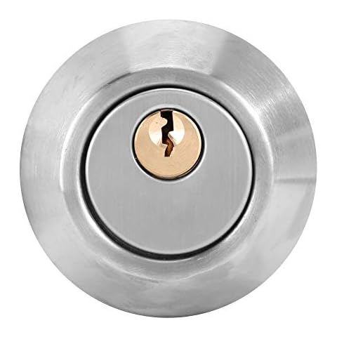 Sicherheitstürschloss, Einzylinder Edelstahl Diebstahlsicherungs Türschlösser für Türen, Heim und Bürogebrauch(Silber) Cover