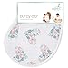 aden + anais Essentials Burpy Bib, 100% Cotton Muslin, Soft Absorbent 4 Layers, Multi-Use Burp Cloth and Bib, 22.5