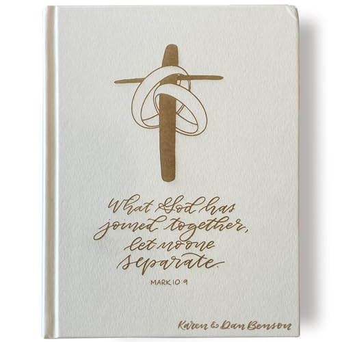 Joy Creative Hand Illustrated And Laser Engraved Esv Journaling Bible White, Wedding Guestbook Bible cover