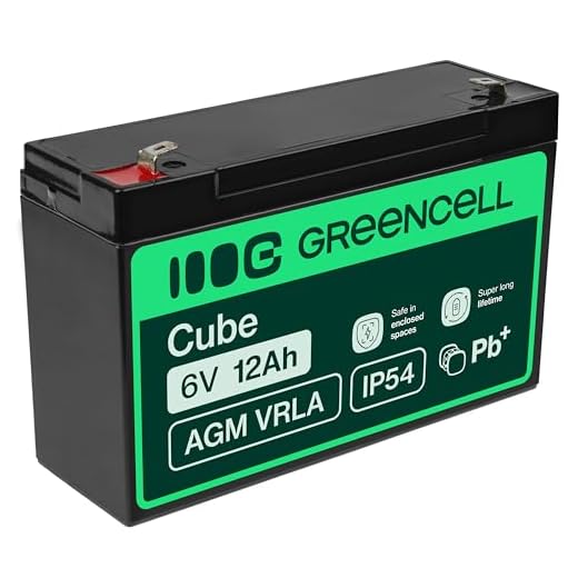 GreenCell® Petit batterie AGM 6V 12Ah