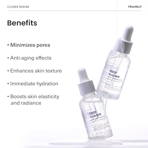 FRANKLY Closer Serum | Pore Minimizer Serum | 9 Peptides, Vegan Collagen, Adenosine, PHA | Korean Pore Minimizer for Glass Skin, Anti-Aging, Hydration, Elasticity | 1.01 fl oz - Image 6