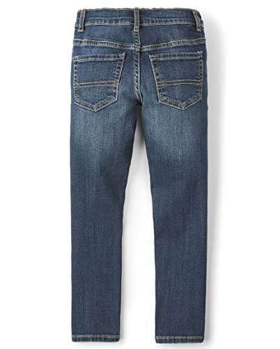 Image of The Children's Place Boys Pull On Slim Cargo Pants, New Navy, 6 Husky