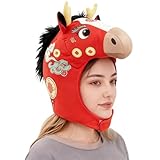 Cabeza De Caballo Para Halloween,Accesorio De Peluche Para Año Nuevo Chino Del Caballo 2026 - Disfraz Para Fiestas | Para Adolescentes Y Adultos Obras De Teatro Conciertos Carnaval Coleccionistas