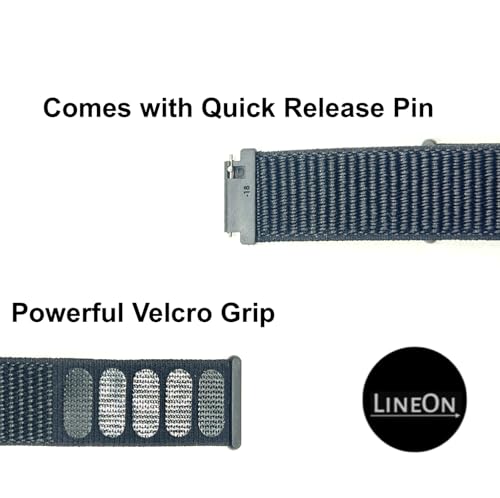 Image of Lineon 18mm Woven Nylon Velcro Breathable Watch strap Cut Pattern Specially Compatible With CASIO Royale ae1200, DW-291H, F-91W, F91W, AE-1400wh, A168WA, SGW-300, W-218H, AE-1000w, A158wa kailash with Tool