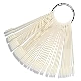 AMUSLESUR Palitos para Exhibir Uñas 50 Piezas Color Natural Tamaño Mediano...