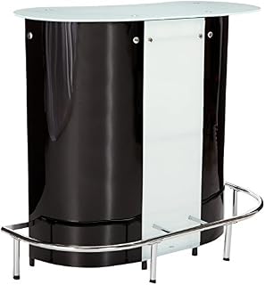 Coaster Home Furnishings CO-100654 Bar Unit, Black and White