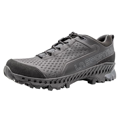 La Sportiva Mens Spire GTX Waterproof Hiking Shoes, Black/Carbon, 11 US, 44.5 EU