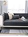 Edumov Sofa Überzug, Sofaschoner Rutschfester - Sofabezug Couchschoner L Form Ecksofa- Couch Überzug 2 3 4 Sitzer - Sofa Cover Überwurfdecke - Weiche Sofadecken Sitzfläche(Grau, 70x150cm)