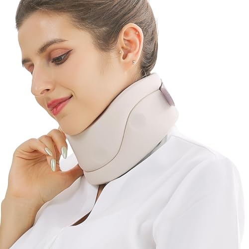 Image of DIMOT Neck Brace - Cervical Collar For Neck Pain And Support& Improve Posture For Sleeping, Working, Traveling, And Reading Adjustable Neck Brace For Men And Women