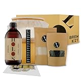HOLOS Kombucha Starter Kit - Home Brew Kit with Liquid SCOBY Kombucha Starter - HOLOS Signature Tea, Sugar and SCOBY Pack for Home Brew - Foodie Gift Ideas