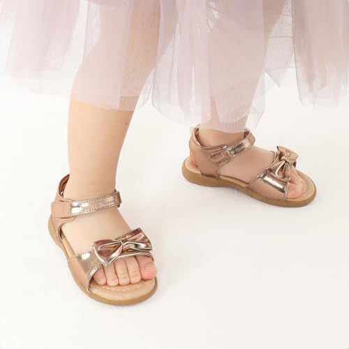 Image of DREAM PAIRS Girls Sandals Fashion Bow Summer Shoes for Toddler /Little Kid