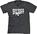 Blittzen Mens T-shirt Ban Idiots Not Guns, XL, Charcoal