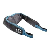 Brookstone Shiatsu Neck and Shoulder Massager with Heat|Deep Kneading Percussion, Tapping Massage | 3 Massage Programs, 3 Intensity Levels
