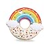 AmazingM Rainbow Donut Sensory Chew Teether for Boys and Girls,Food Grade Silicone Safety Chewy Teething Toy for Kids with Autism, ADHD,Oral Motor,Teething,Biting Needs