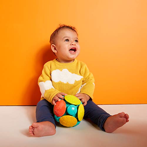 Bola de Engatinhar Wobble Bobble, Bright Starts, Amarelo/Verde/Azul/Vermelho