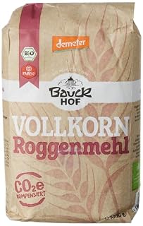 Bauck demeter Roggenmehl Vollkorn, 1er Pack (1 x 1 kg)