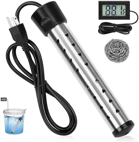 Water Heater Gurgling Sound - What These Top 5 Products Reveal 8 Immersion Water Heater, 2000W Electric Bucket Heater with 304 Stainless Steel Guard, Portable Water Heater with LCD Thermometer Heat 5 Gallons of Water in Minutes for Bathtub Pool