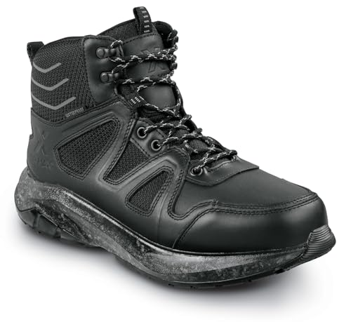 SR Max Roxborough, Men's, Black, Soft Toe, WP, MaxTRAX Slip Resistant, 6 Inch Work Hiker (11.0 EW)