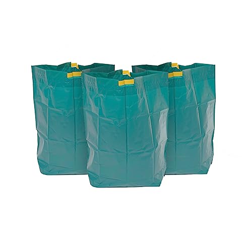 Kordis Reusable Garden Waste Bags- Pack Of 3 Sacks. Heavy Duty Stand Up Garden Bags With Drawstring...