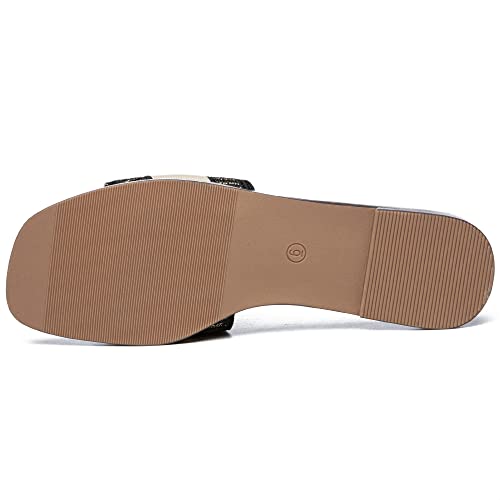 Athlefit Women's Flat Sandals Comfortable Slide Sandals Dressy Summer 20254