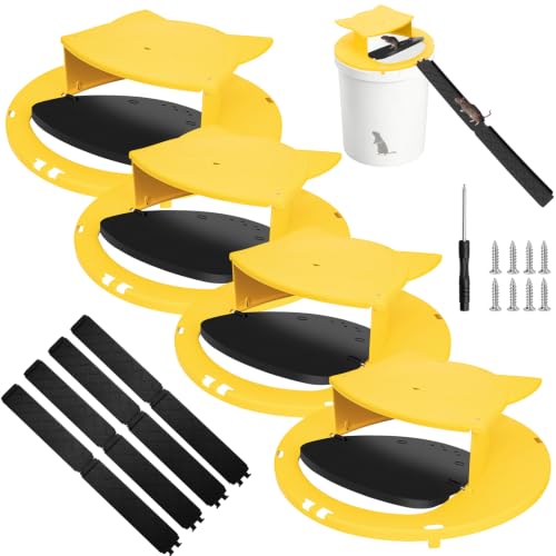 Mouse Trap Bucket Lid, 5 Gallon Bucket Lid Mouse Rat Trap, Multi-Catch, Auto Reset, Reusable Mice Trap Lid for Indoor Outdoor Use