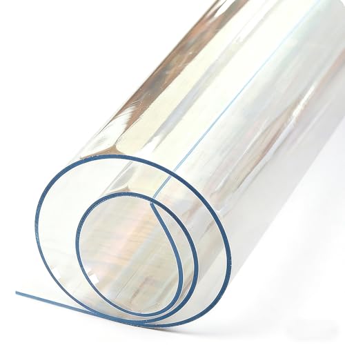 Tapis de Couloir Transparent antidérapant en Plastique Transparent pour planchers de Bois Franc, Tapis de Protection pour chaises de Bureau de 122 x 213 cm, revêtement de Sol Transparent ada