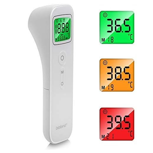 Termómetro de Frente, AGM Termómetros para Bebé y Muñeca Digital Instantáneas, Pantalla LCD Termómetro Infrarrojo sin Contacto Profesional para Bebé, Adultos