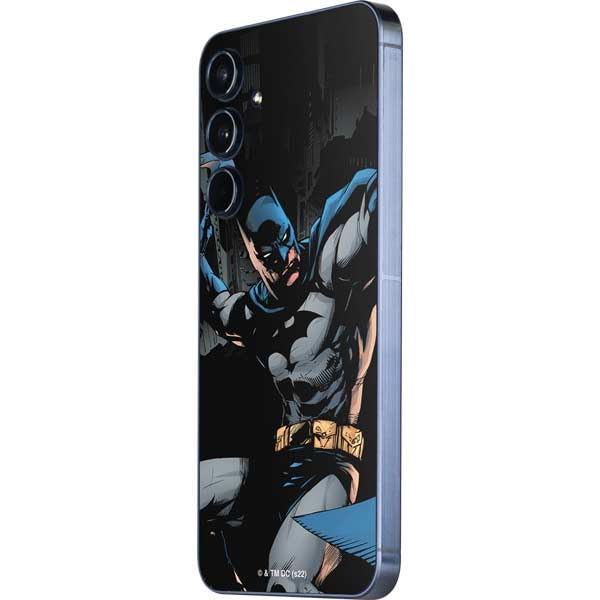 Skinit Decal Phone Skin Compatible with Galaxy A36 5G - Officially Licensed DC Comics Batman Throwing Batarang Jim Lee Art Design