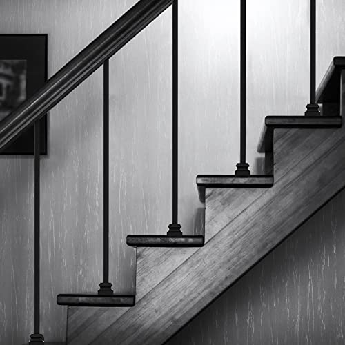 Dunzy Iron Square Staircase Baluster Shoes (18 Pcs, Satin Black)