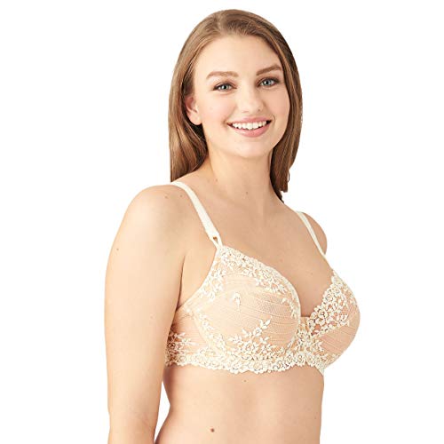 Wacoal Womens Embrace Lace Underwire Full Coverage Bra, Nude/Ivory, 40Dd Us #TOP1