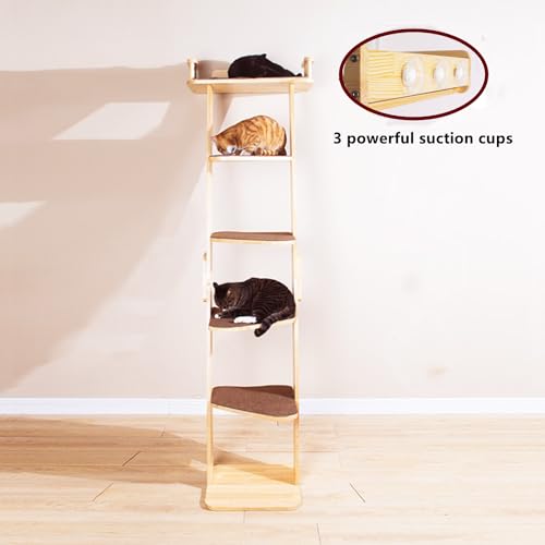 Torre para gatos de madera 70" y 6 niveles miniatura 2