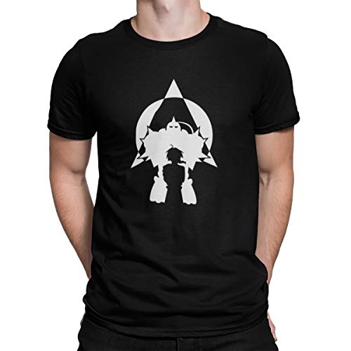 Camiseta Camisa Fullmetal Alchemist Masculina Preto Tamanho:GG